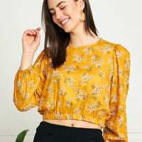 Modeve Women Floral Crop Top