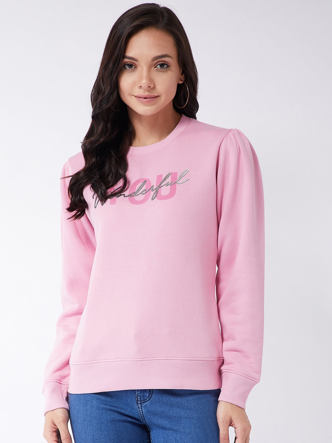 Modeve Women Round Neck Long Sleeved  Sweatshirt For Winter