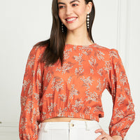 Modeve Women Floral Crop Top