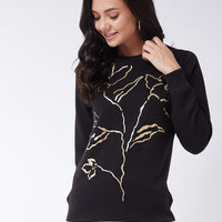 Modeve Women Floral Print Sweatshirt For Winter