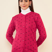 Modeve Women Casual Polkadot Sweater for Winter