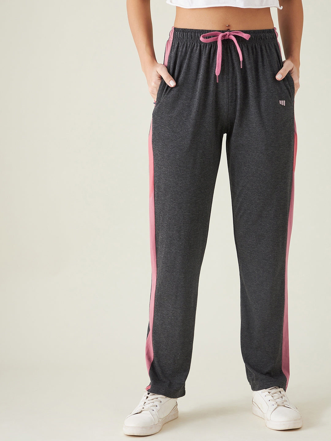 Modeve  Women Striped Track Pant