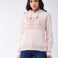 Modeve Women Printed Hooded Sweatshirt For Winter