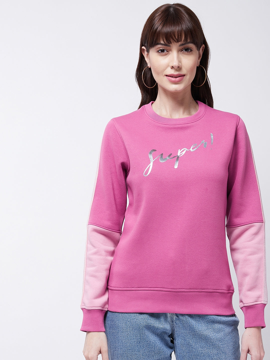 Modeve Women Typography Winter Sweatshirt