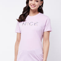 Modeve Women Round Neck Casual Printed Short T-shirts