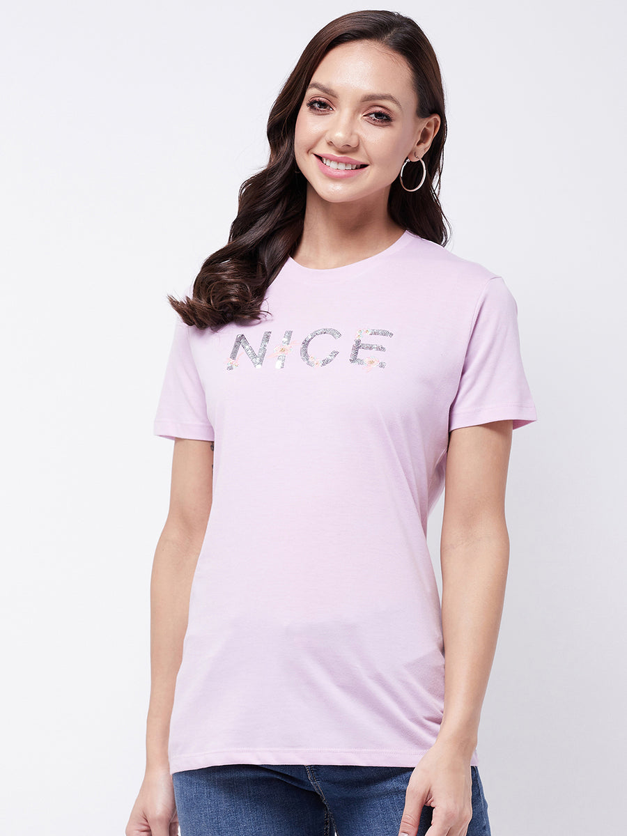 Modeve Women Round Neck Casual Printed Short T-shirts