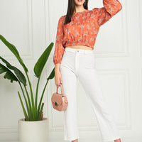 Modeve Women Floral Crop Top