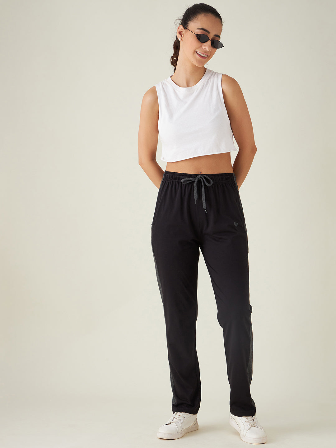 Modeve  Women Striped Track Pant