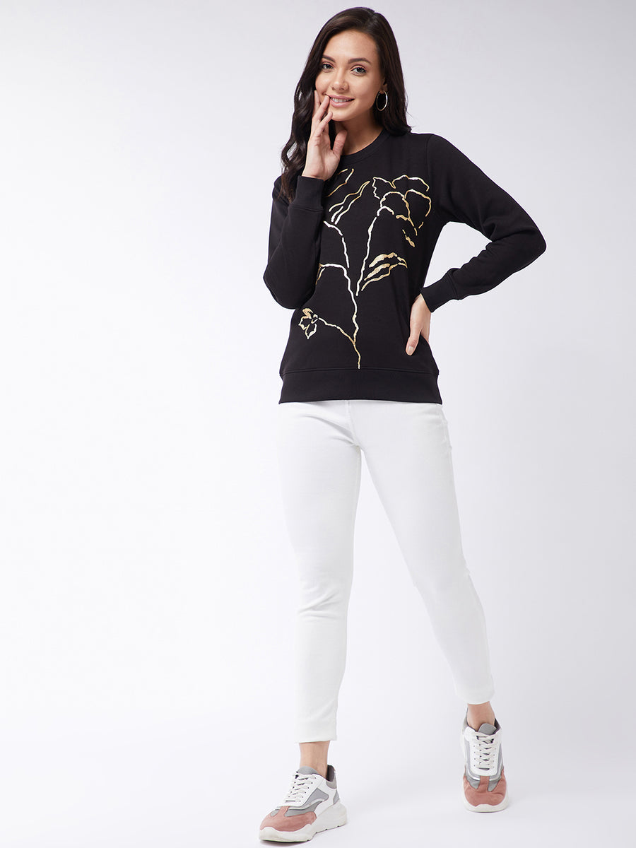 Modeve Women Floral Print Sweatshirt For Winter