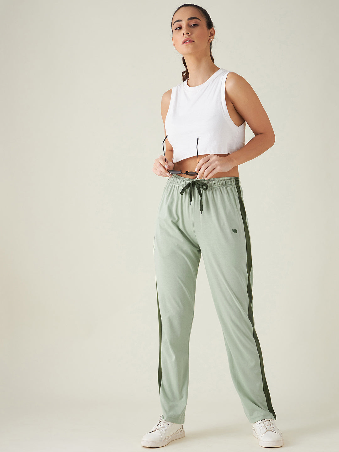 Modeve  Women Striped Track Pant