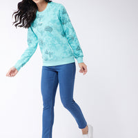 Modeve Women Printed Sweatshirt For Winter