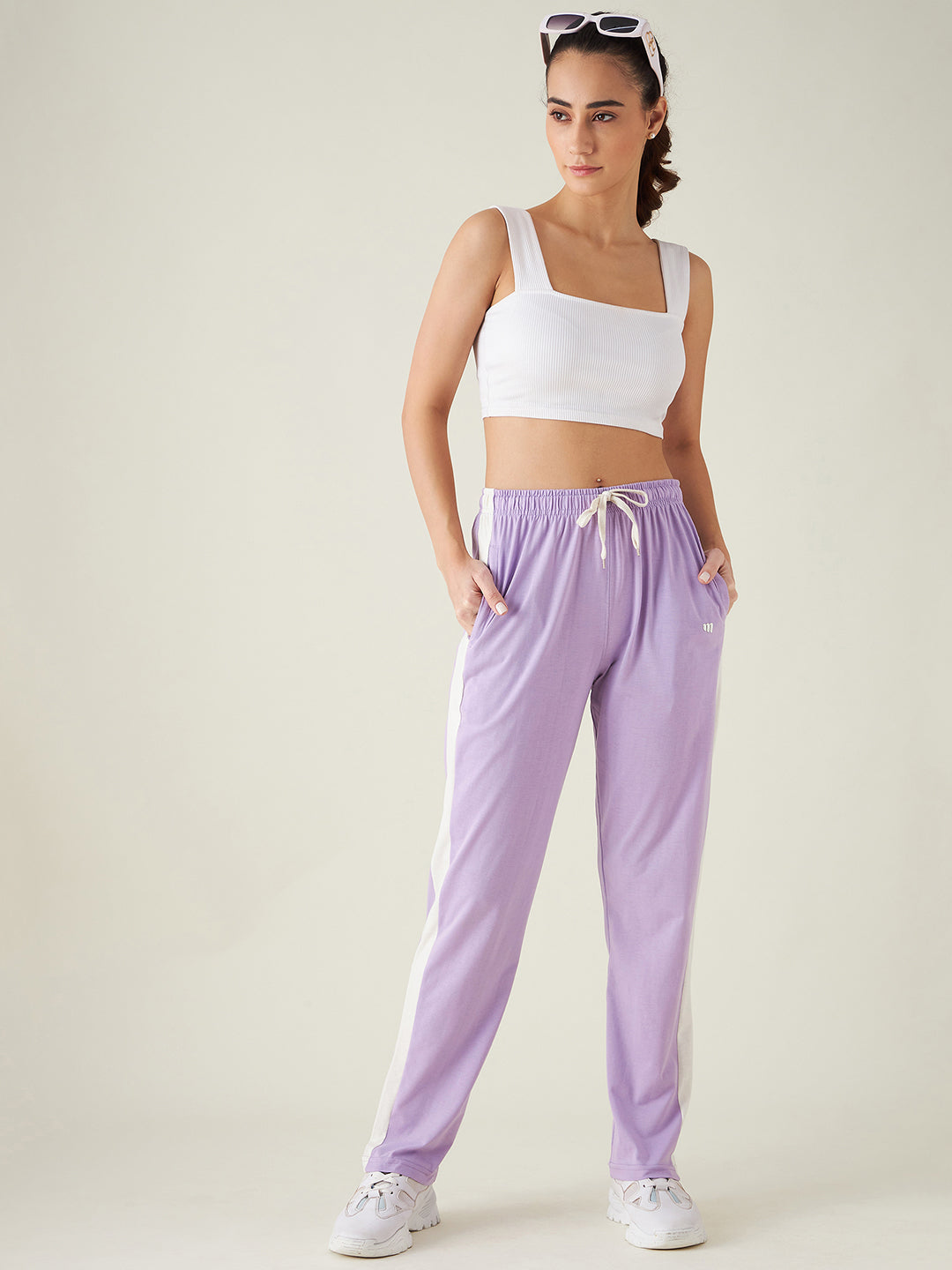 Modeve  Women Striped Track Pant