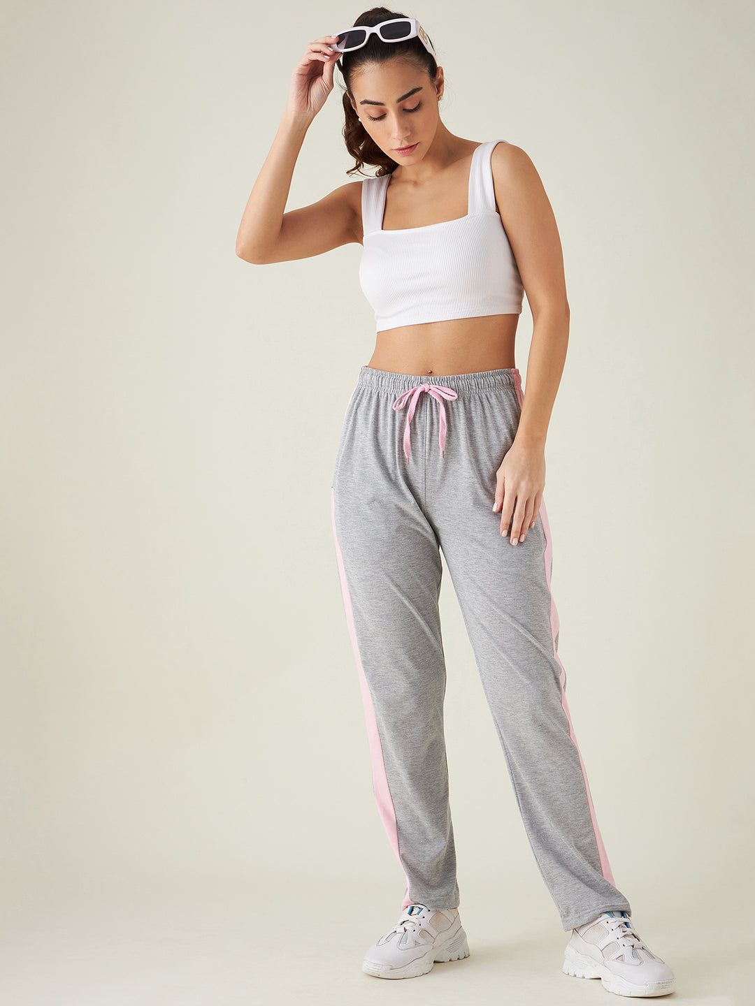 Modeve  Women Striped Track Pant