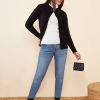 Modeve Women Casual Polkadot Sweater for Winter