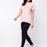 Modeve Women Round Neck Casual Printed Short T-shirts