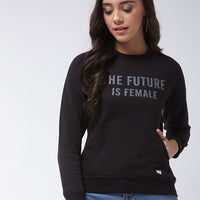 Modeve Women Printed Sweatshirt For Winter