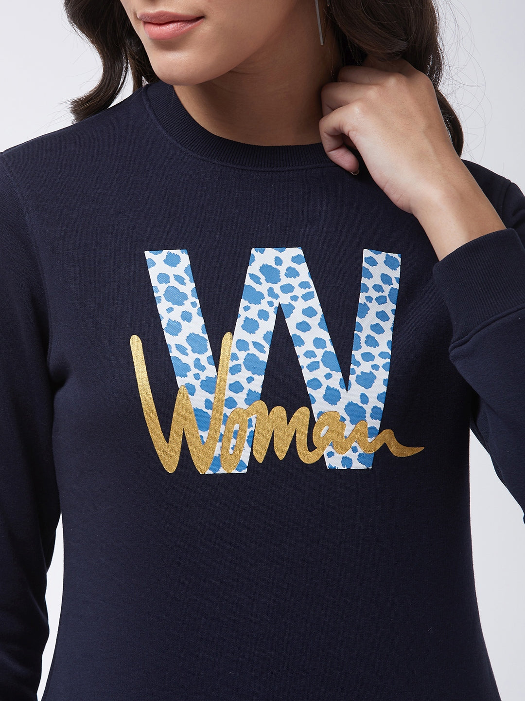 Modeve Women Printed Sweatshirt For Winter