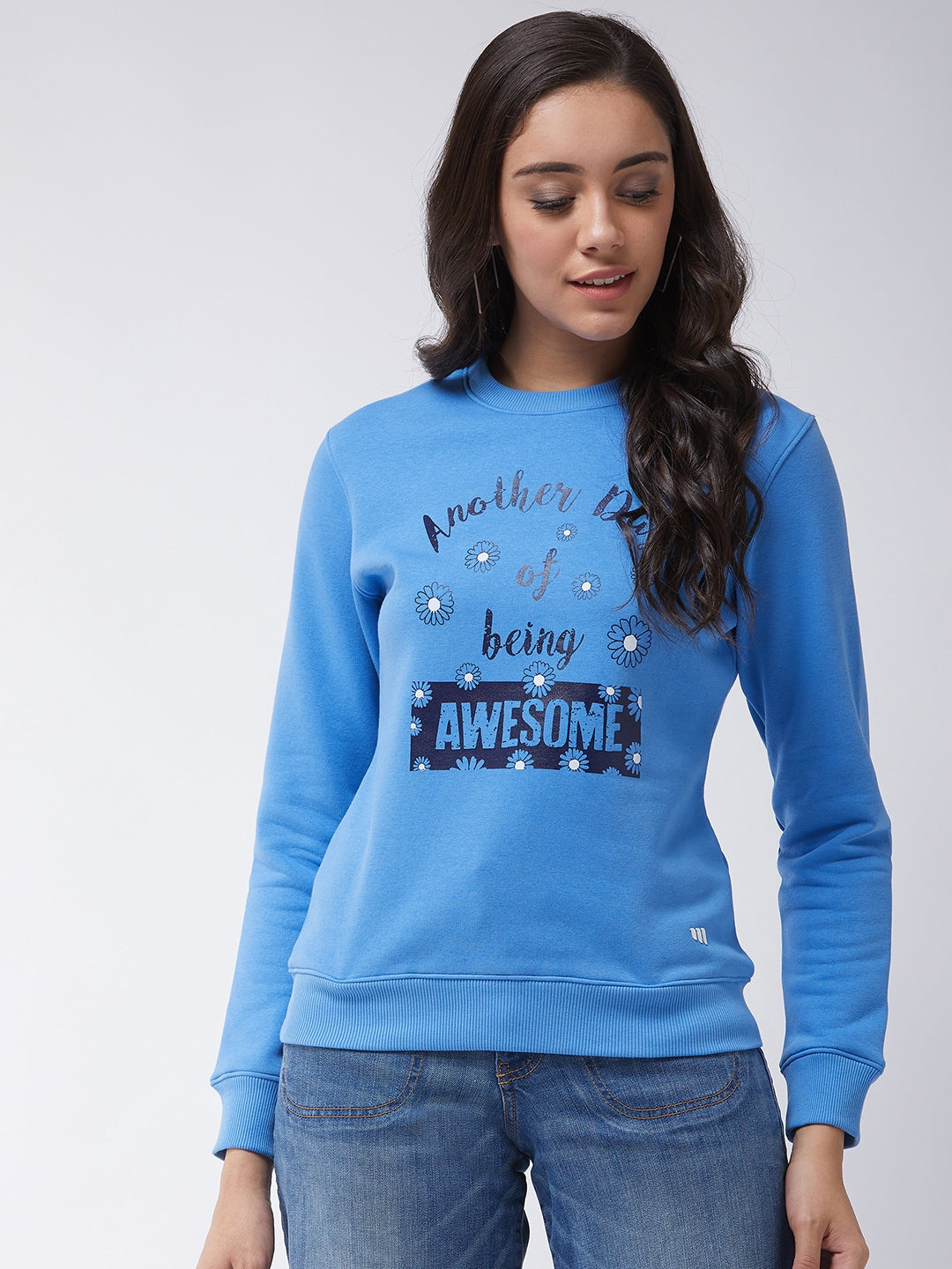 Modeve Women Printed Sweatshirt For Winter