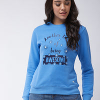 Modeve Women Printed Sweatshirt For Winter