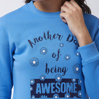 Modeve Women Printed Sweatshirt For Winter