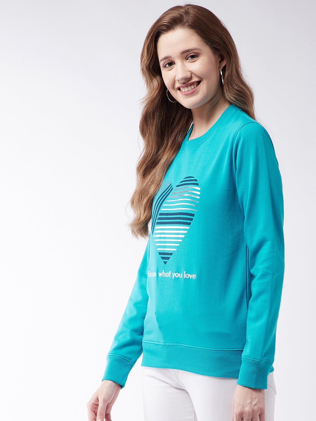 Modeve Women Long Sleeves Printed Sweatshirt For Winter