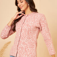 Modeve Floral Print Women Sweater for Winter