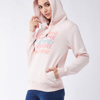 Modeve Women Printed Hooded Sweatshirt For Winter