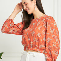 Modeve Women Floral Crop Top