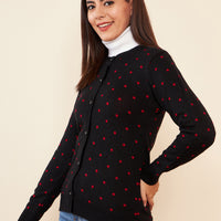 Modeve Women Casual Polkadot Sweater for Winter