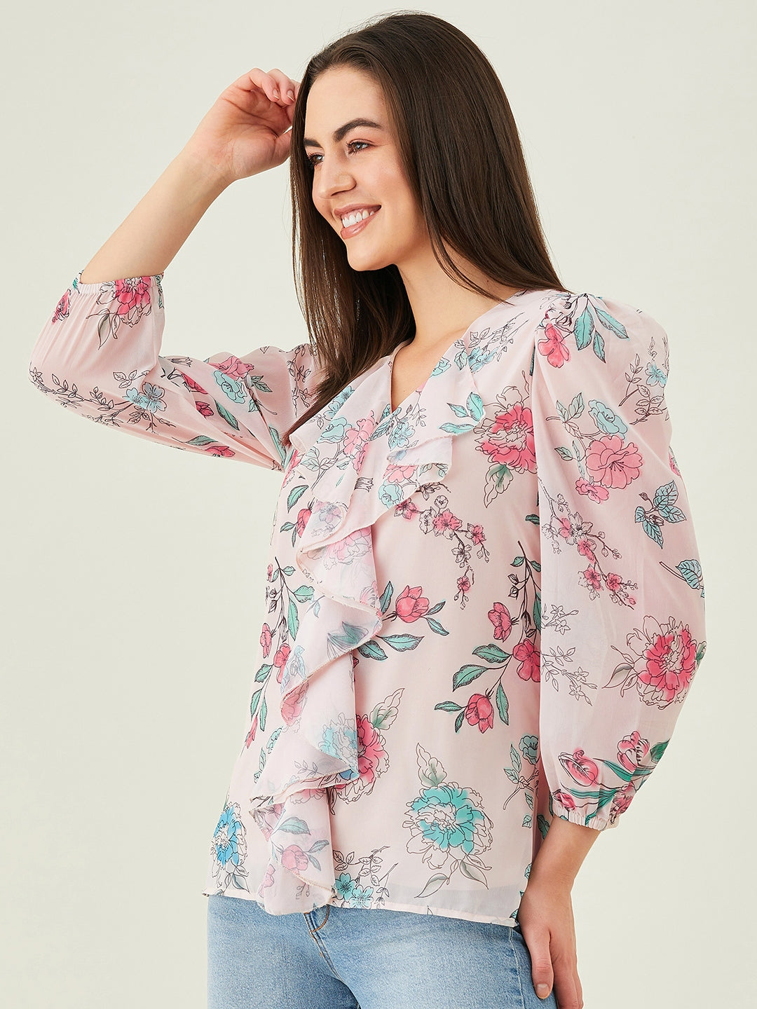 Modeve Women Fawn Floral Top