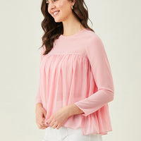 Modeve Women Pink Swing Top