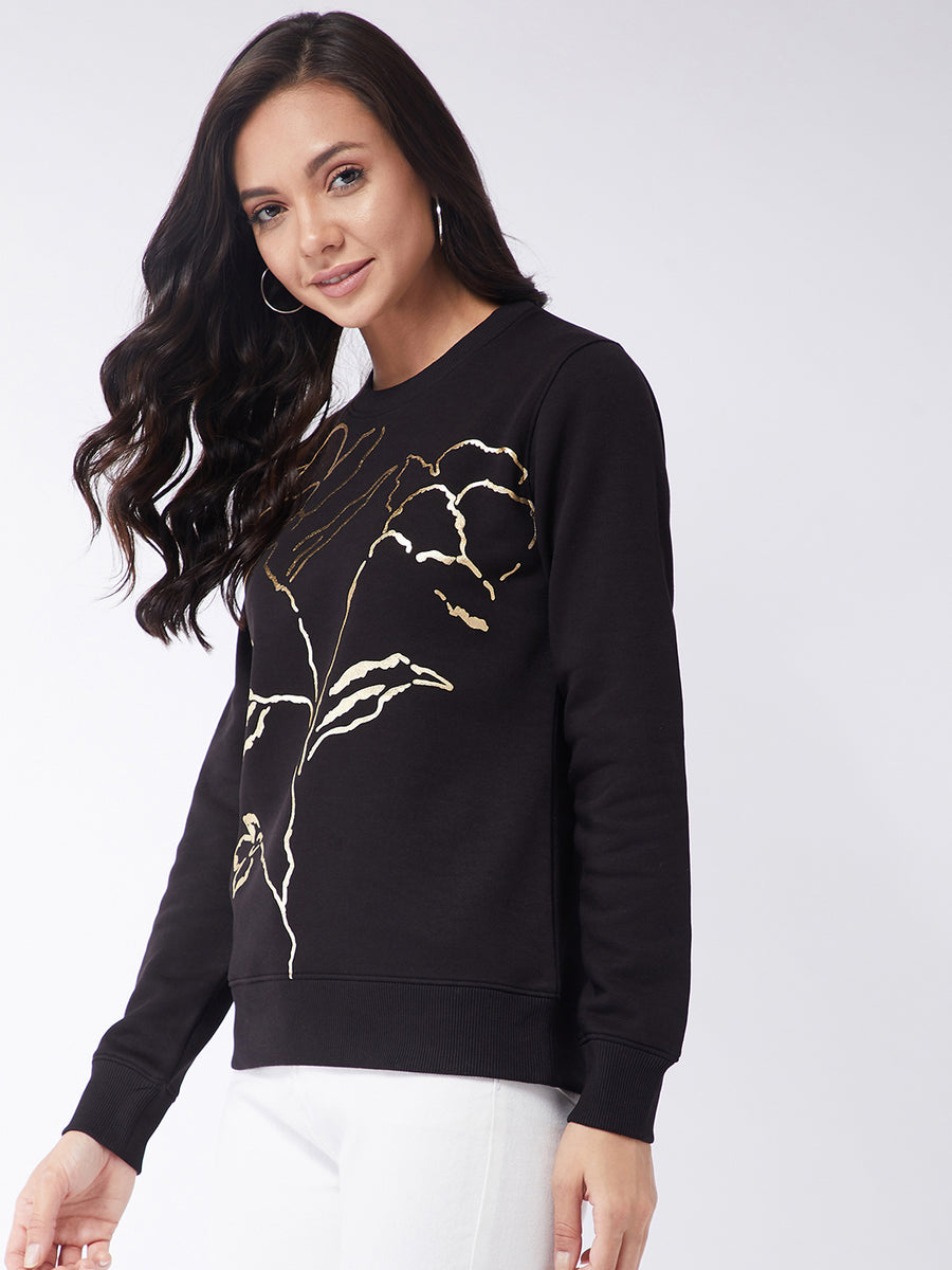 Modeve Women Floral Print Sweatshirt For Winter