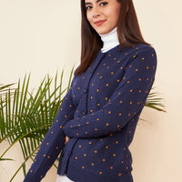 Modeve Women Casual Polkadot Sweater for Winter