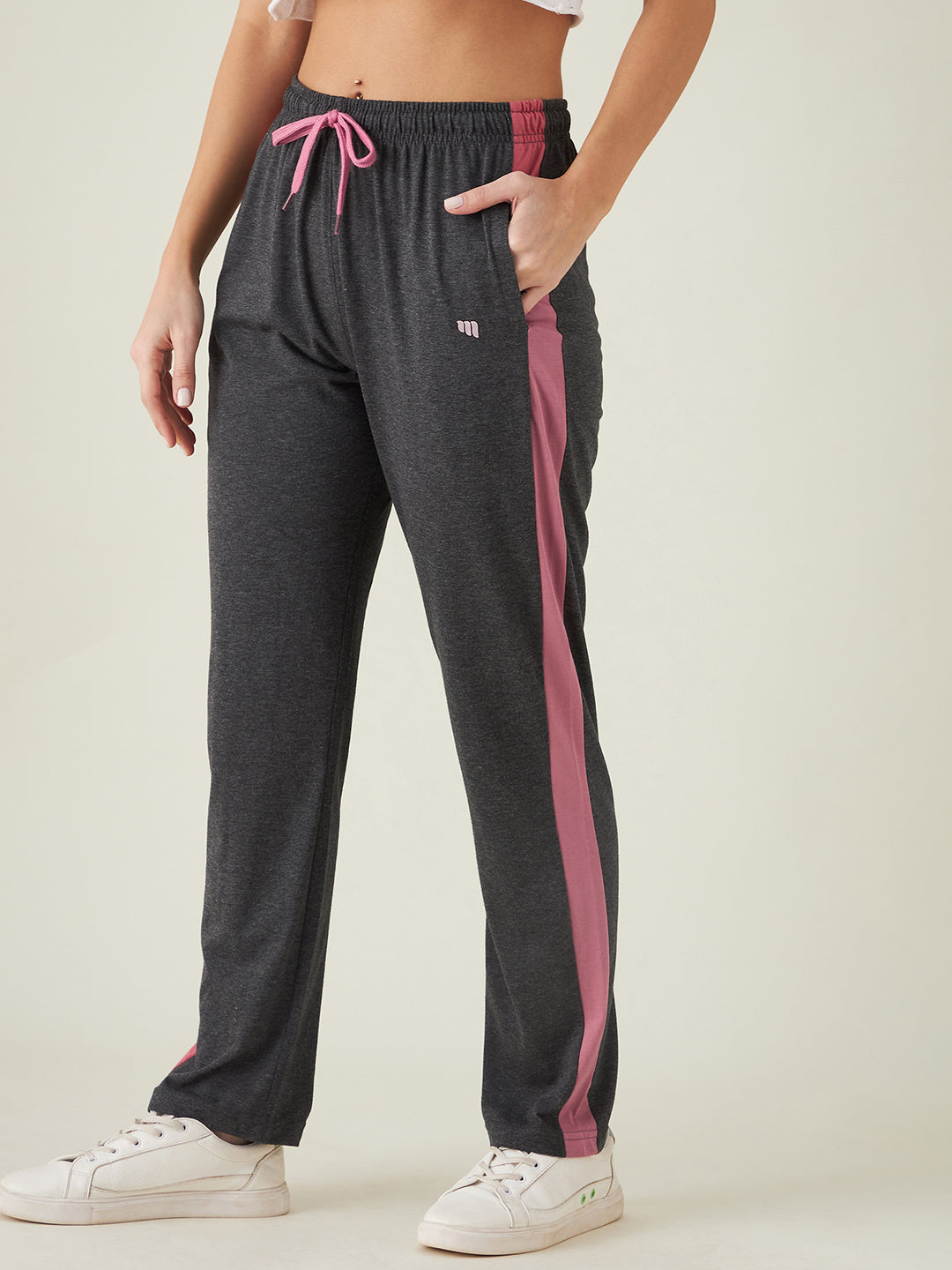 Modeve  Women Striped Track Pant