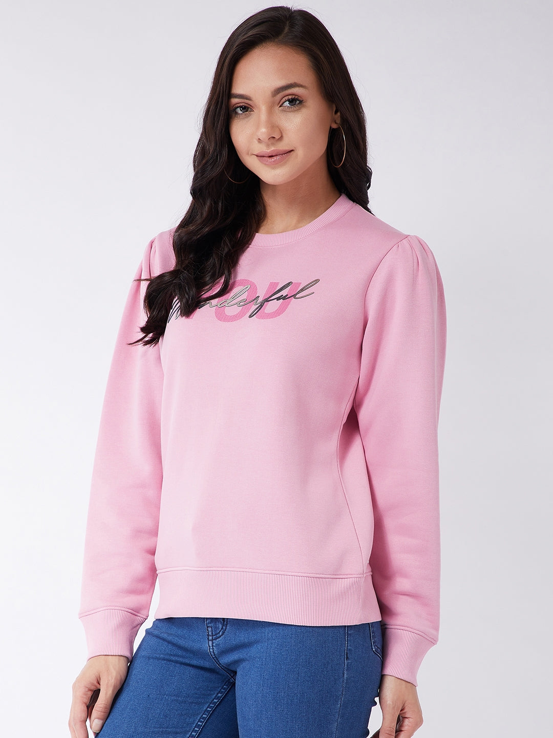 Modeve Women Round Neck Long Sleeved  Sweatshirt For Winter