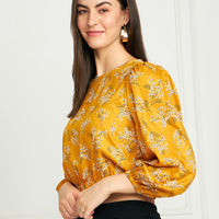 Modeve Women Floral Crop Top