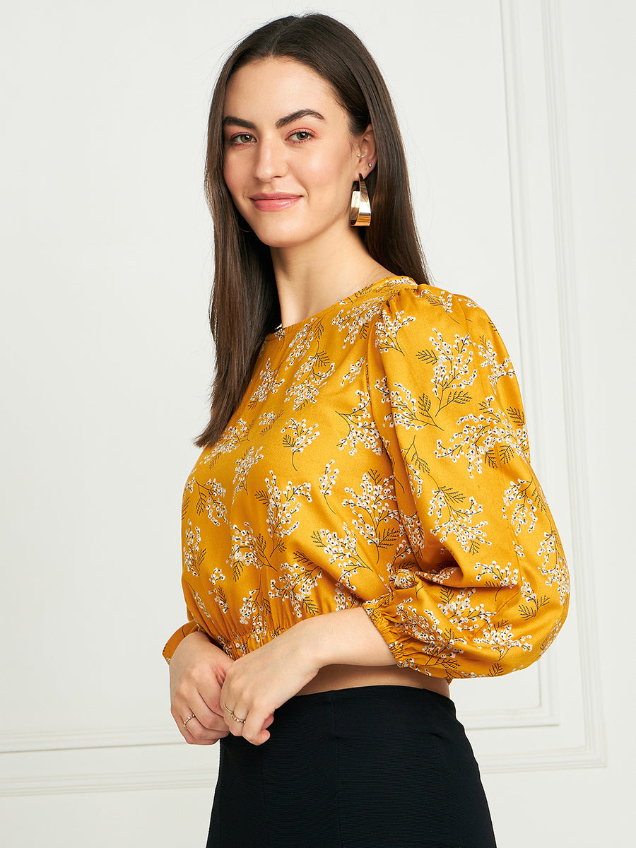 Modeve Women Floral Crop Top