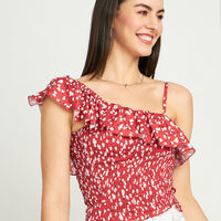 Modeve Women Printed off-Shoulder Crop Top