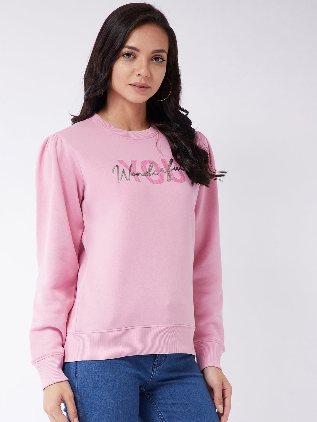 Modeve Women Round Neck Long Sleeved  Sweatshirt For Winter