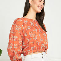 Modeve Women Floral Crop Top