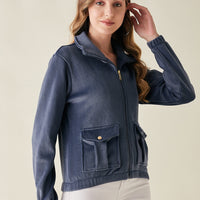 Modeve Women Lightweight Bomber Jacket