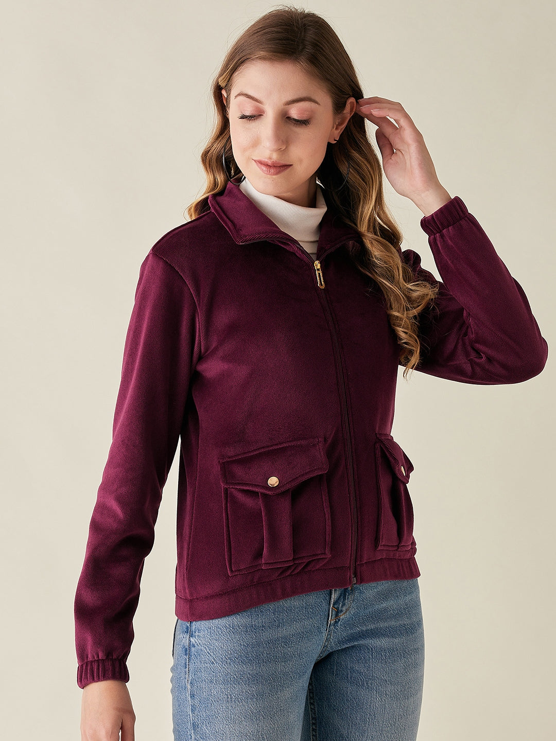 Modeve Women Lightweight Bomber Jacket