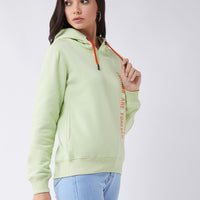 Modeve Women Printed Hooded Sweatshirt For Winter