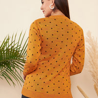 Modeve Women Casual Polkadot Sweater for Winter