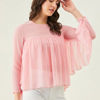 Modeve Women Pink Swing Top