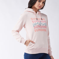 Modeve Women Printed Hooded Sweatshirt For Winter