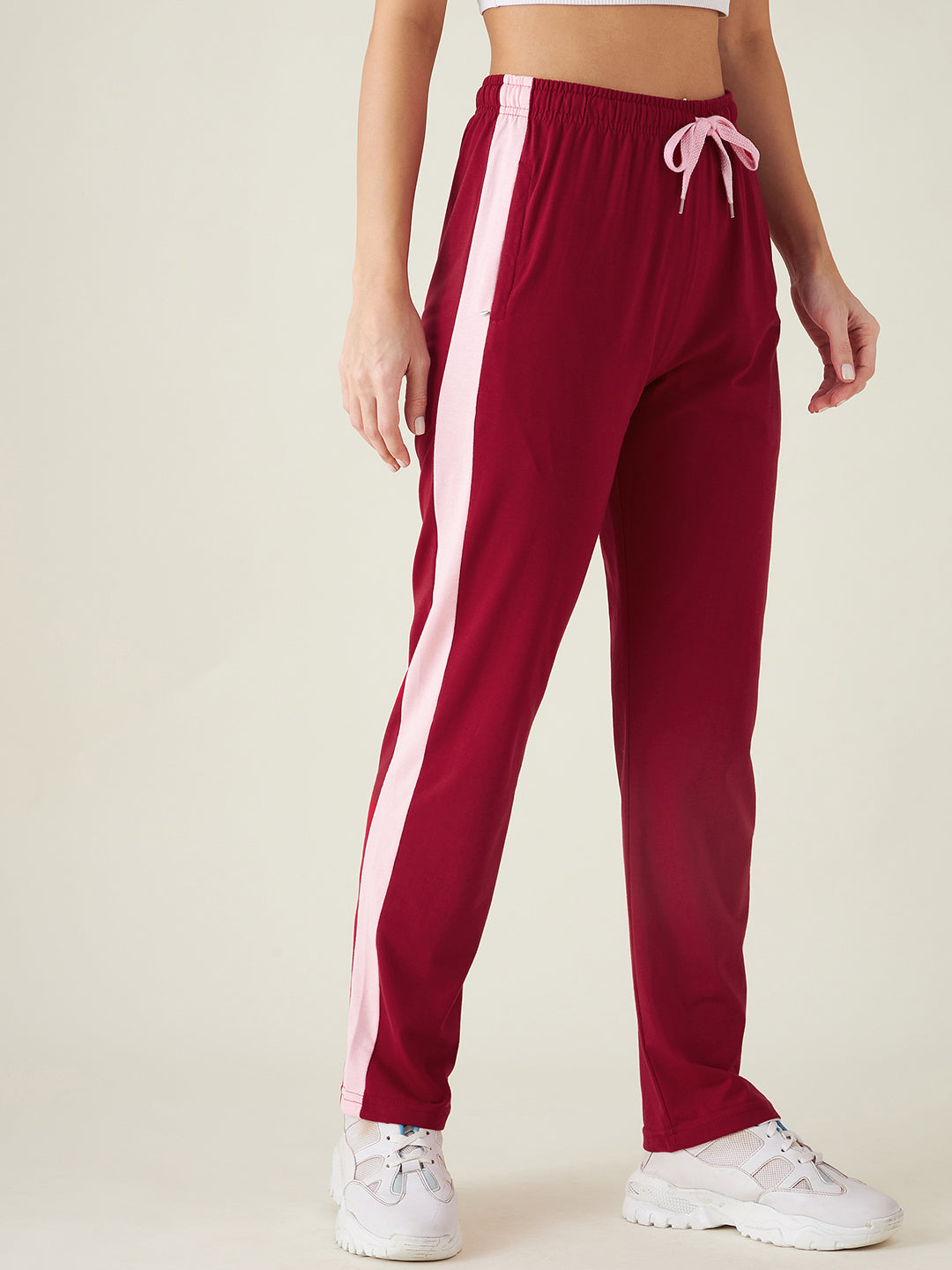 Modeve  Women Striped Track Pant