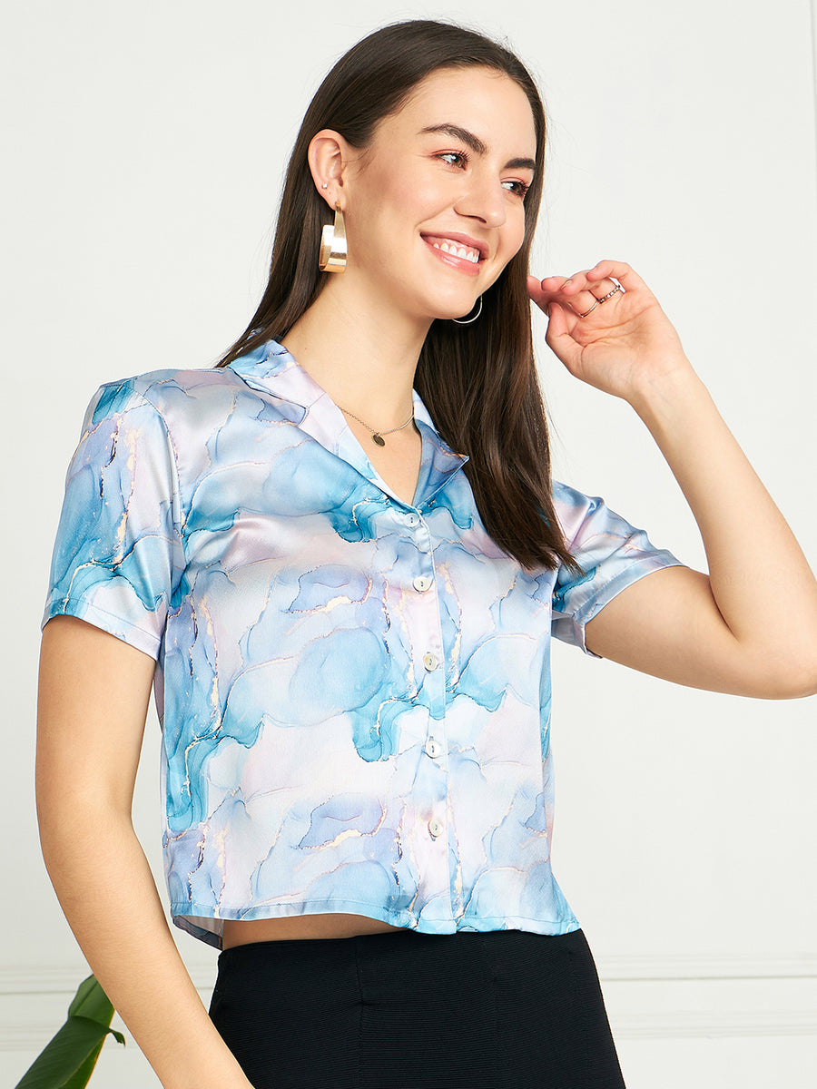 Modeve Women Multicolor Shirt Style Top