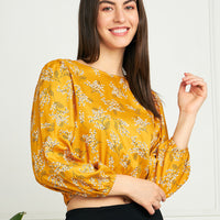 Modeve Women Floral Crop Top