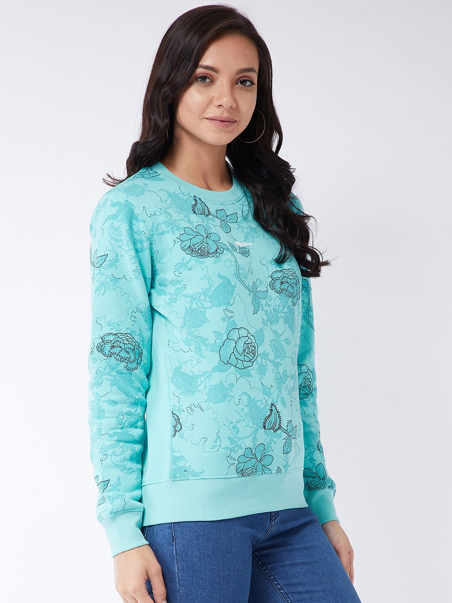 Modeve Women Printed Sweatshirt For Winter